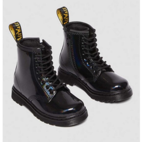 Dr. Martens 1460 patent black boot girls 8T - Picture 1 of 5